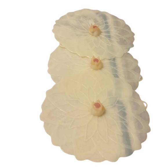NWOT Charles Viancin Lily-Pad Lid Set of 3 Covers Silicone Lids 12"